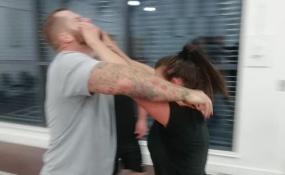 Partner practice indoors